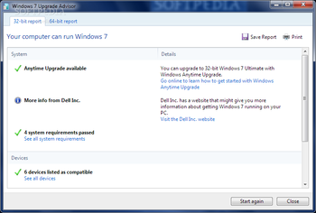 Windows 7 Upgrade Advisor screenshot 3