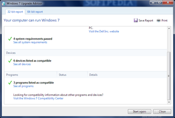Windows 7 Upgrade Advisor screenshot 4