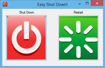 Windows 8 Easy Shutdown screenshot