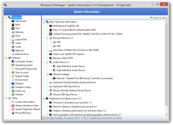Windows 8 Manager screenshot 2