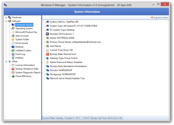 Windows 8 Manager screenshot 3
