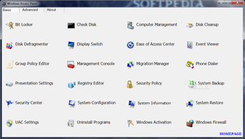 Windows Access Panel screenshot