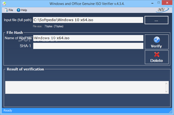 Windows and Office Genuine ISO Verifier screenshot