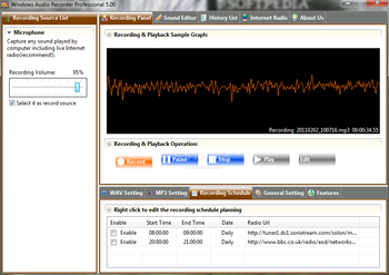 Windows Audio Recorder Professional screenshot
