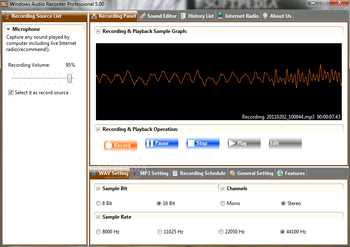 Windows Audio Recorder Professional screenshot 2