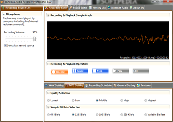 Windows Audio Recorder Professional screenshot 3