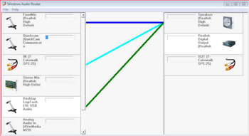 Windows Audio Router screenshot