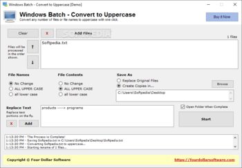Windows Batch - Convert to Uppercase screenshot