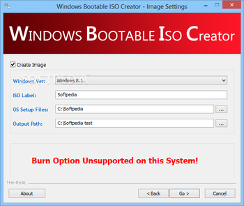 Windows Bootable ISO Creator screenshot