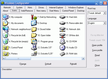 Windows Configurator screenshot