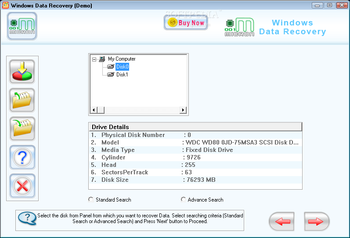 Windows Data Recovery screenshot