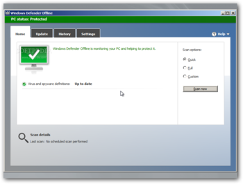 Windows Defender Offline screenshot 2
