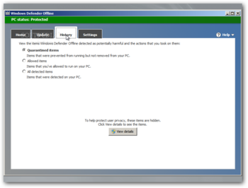 Windows Defender Offline screenshot 4