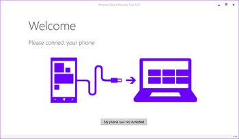 Windows Device Recovery Tool screenshot