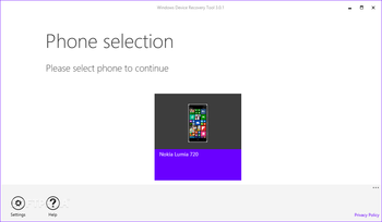 Windows Device Recovery Tool screenshot 2