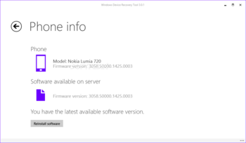 Windows Device Recovery Tool screenshot 3