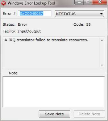 Windows Error Lookup Tool screenshot 2