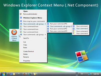 Windows Explorer Shell Context Menu Pro screenshot