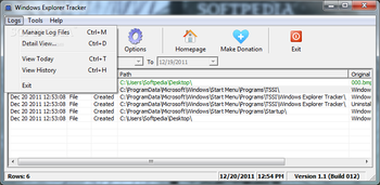 Windows Explorer Tracker screenshot 2