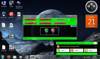 Windows Firewall Console screenshot