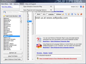 Windows Fonts Explorer screenshot 3