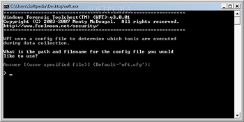 Windows Forensic Toolchest screenshot