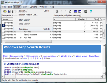 Windows Grep screenshot 2