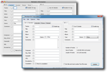 Windows ID3 Editor screenshot