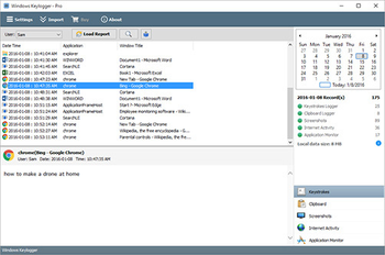 Windows Keylogger screenshot