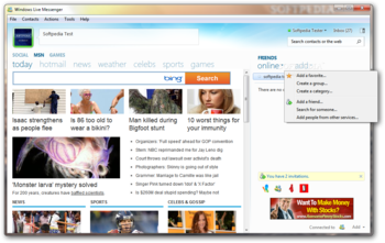 Windows Live Messenger screenshot