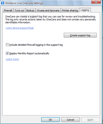 Windows Live OneCare screenshot 8