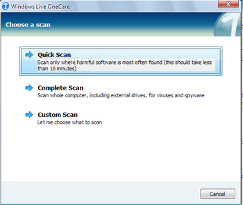 Windows Live OneCare screenshot 9