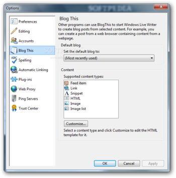 Windows Live Writer screenshot 11