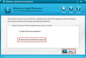 Windows Login Recovery Enterprise screenshot