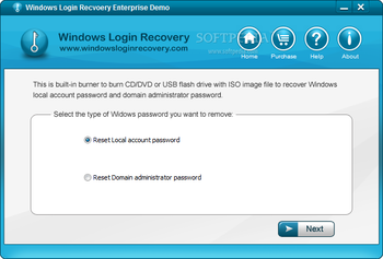 Windows Login Recovery Enterprise screenshot