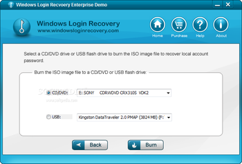 Windows Login Recovery Enterprise screenshot 2