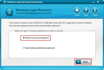 Windows Login Recovery Professional screenshot