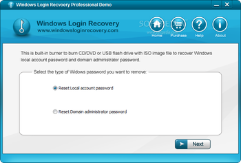 Windows Login Recovery Professional screenshot