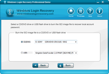 Windows Login Recovery Professional screenshot 2