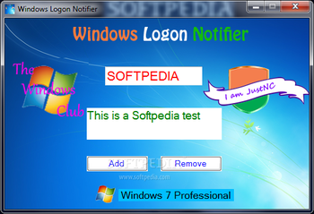 Windows Logon Notifier screenshot