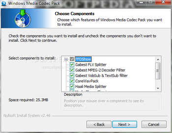 Windows Media Codec Pack screenshot