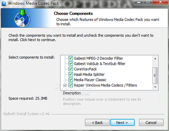 Windows Media Codec Pack screenshot 2