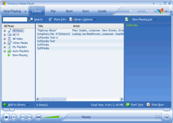 Windows Media Player screenshot 2