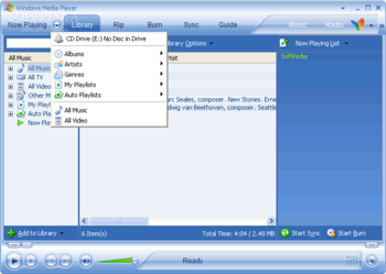 Windows Media Player screenshot 3
