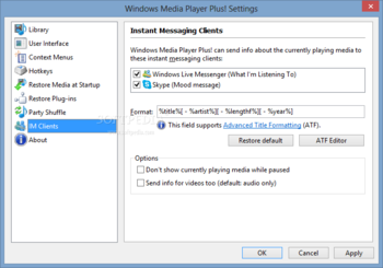 Windows Media Player Plus screenshot 8