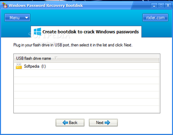 Windows Password Recovery Bootdisk screenshot 3
