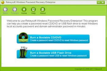 Windows Password Recovery Enterprise screenshot