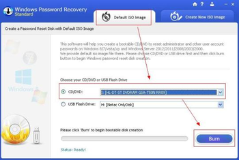 Windows Password Recovery Standard screenshot