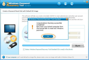 Windows Password Recovery Tool Standard screenshot