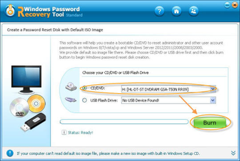 Windows Password Recovery Tool Standard screenshot 2